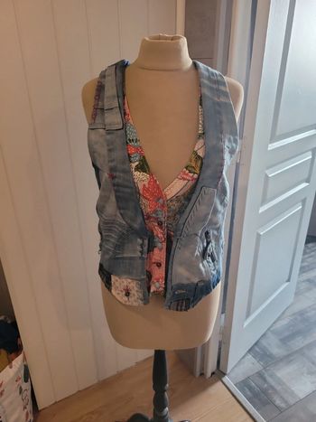 Gilet sans manches jean desigual L
