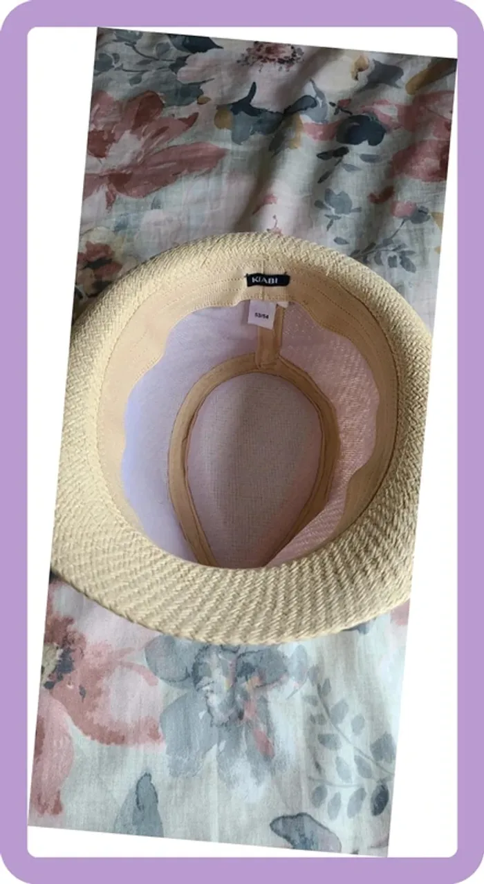 Chapeau borsolino taille 53/54, neuf - photo numéro 3