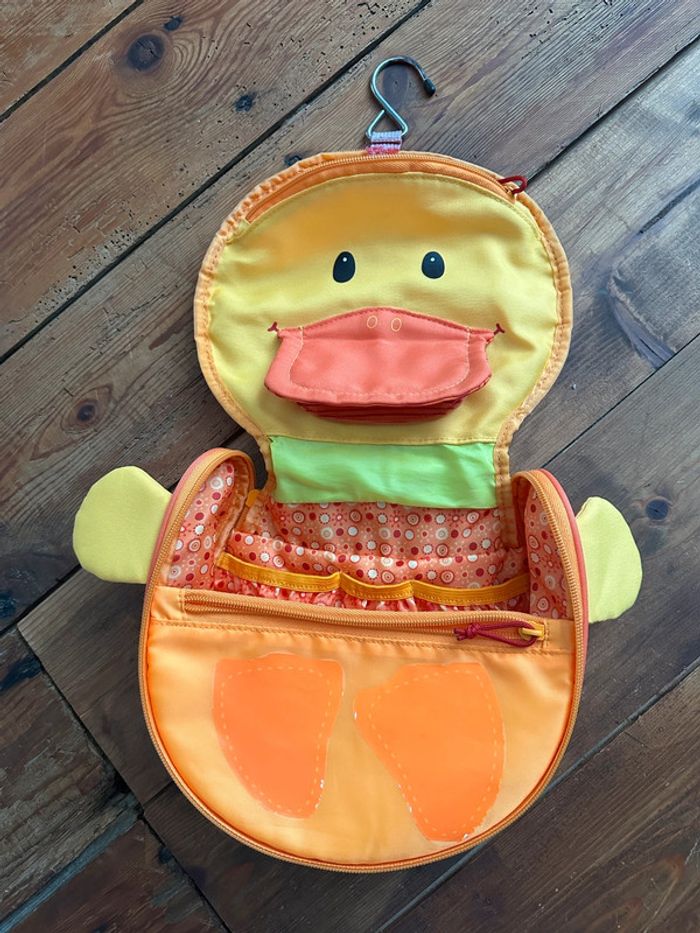 Trousse de toilette Lilliputiens Nicky Canard orange - photo numéro 3
