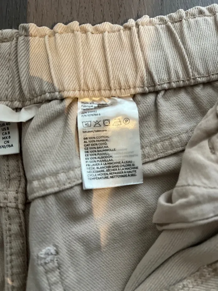 Jean beige h&m taille 40 - photo numéro 6