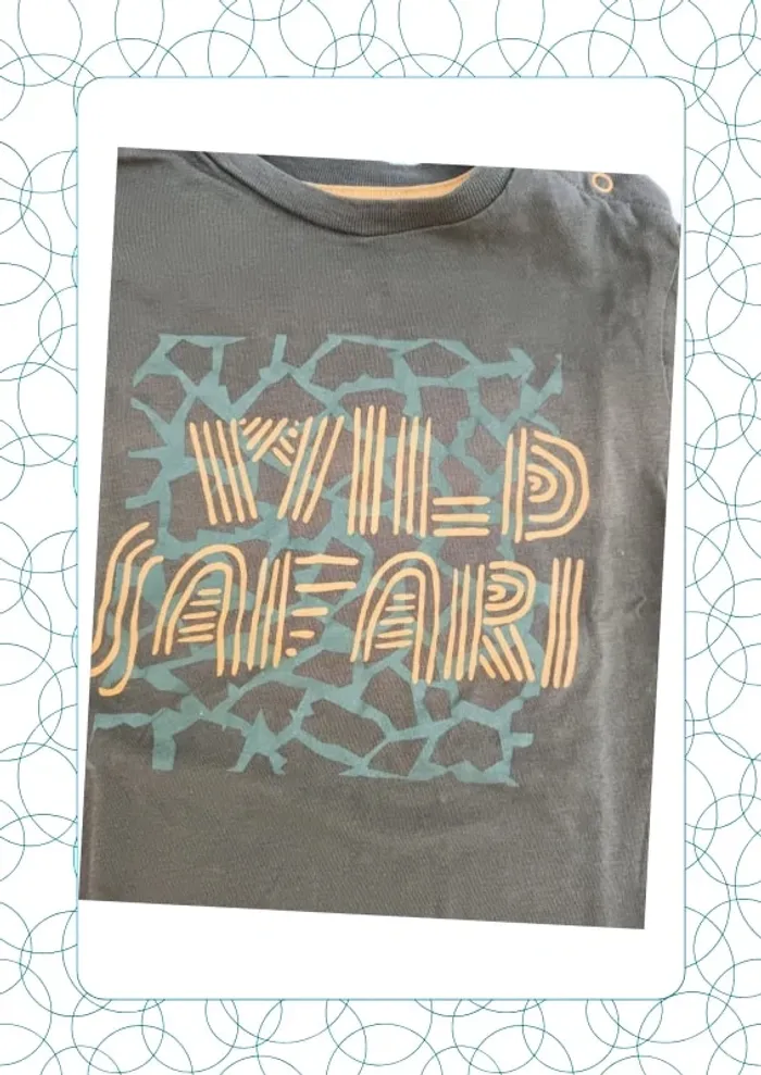 Tee shirt manches courtes 9-12 mois MO Kids - photo numéro 2