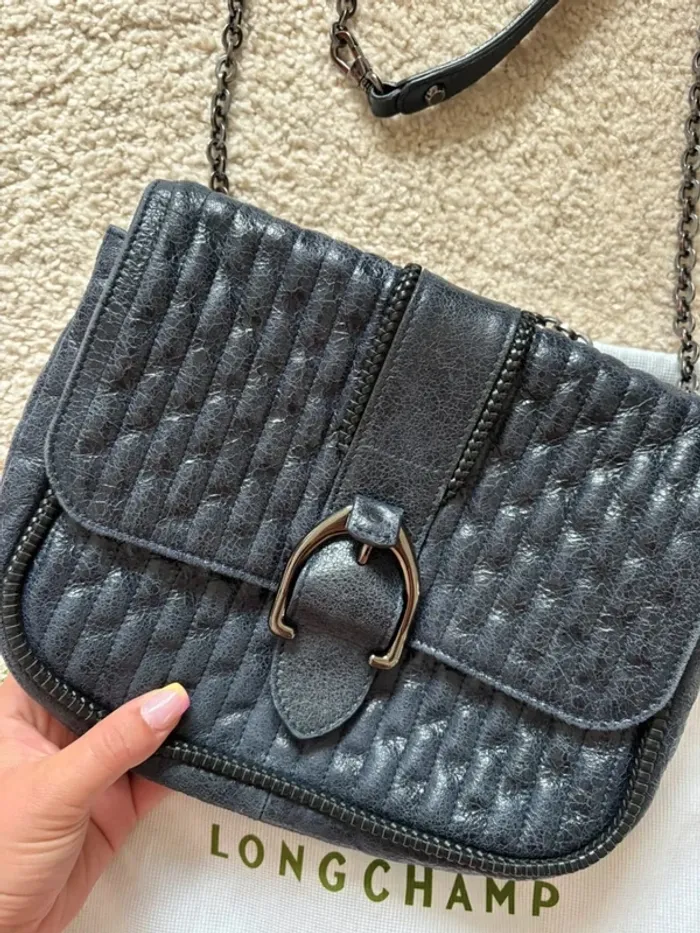 Sac Longchamp cuir Amazone avec Dustbag d’origine - photo numéro 2