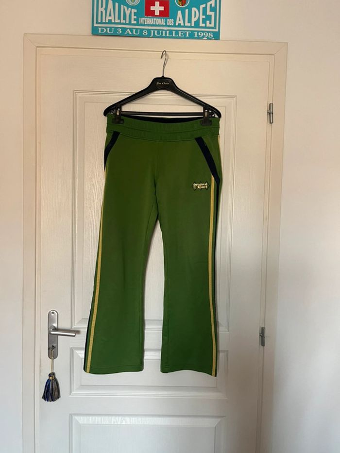 Pantalon Adidas vintage vert - Taille 38 - Original Sport - photo numéro 2