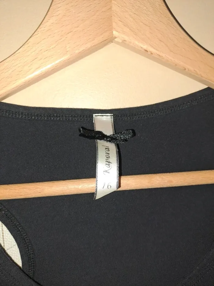 Débardeur femme XS ou fille 16 ans noir Kaporal tbe - photo numéro 3