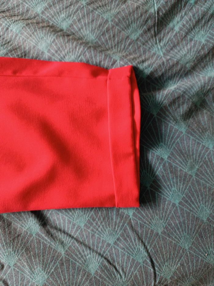 Pantalon fluide rouge - photo numéro 5