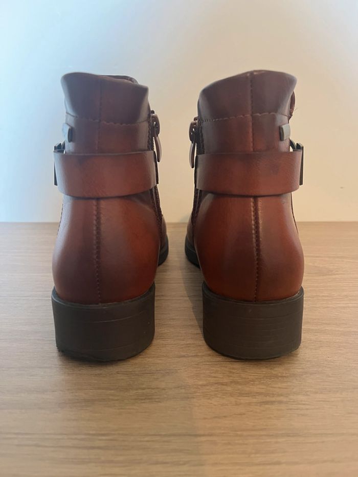 🟤 Boots marron effet vieilli – Super Mode - Pointure 36 - photo numéro 5