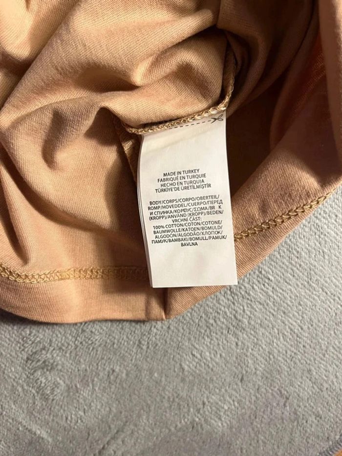 T-shirt Ralph Lauren Crewneck Embroidered Beige White Poney – Taille L - photo numéro 6