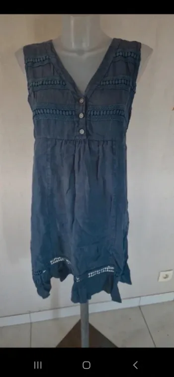 Robe d'été 100 %lin made in italy taille l 🌼