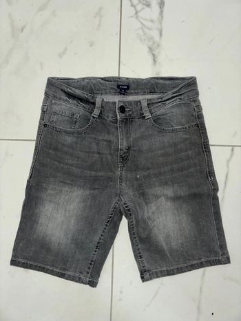 Short garçon jean gris taille 12 ans