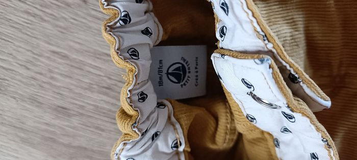 Pantalon 18 mois petit bateau velours jaune - photo numéro 2