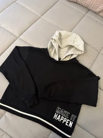 Pull 9/10 ans noir fille