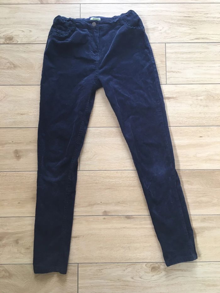 Pantalon velours bleu marine - photo numéro 3