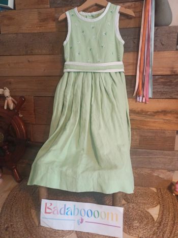 Robe cérémonie ou été vert pastel tbe 6 ans