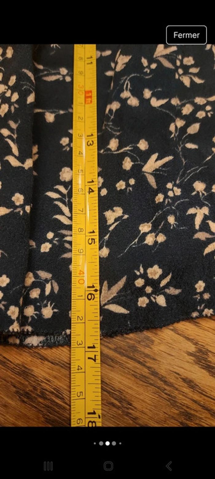 Jupe bleu fleurie Pepe Jeans t XS - photo numéro 9