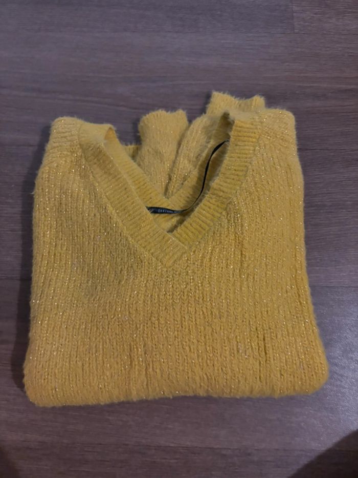 Pull jaune deeluxe taille S - photo numéro 3