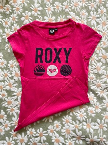 T-shirt manches courtes rose Roxy taille 10 ans