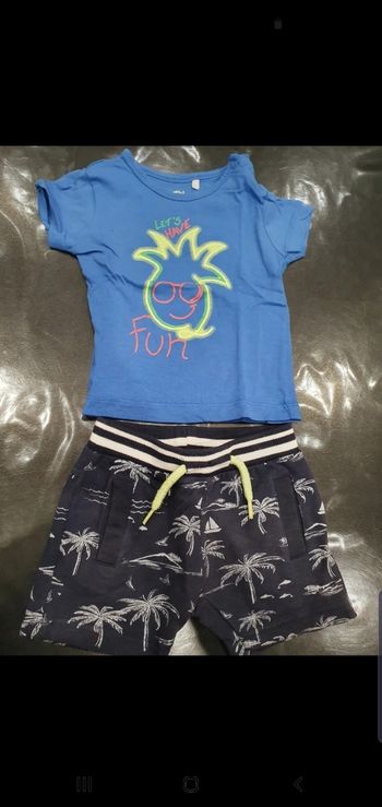 Ensemble short et t-shirt 6 mois