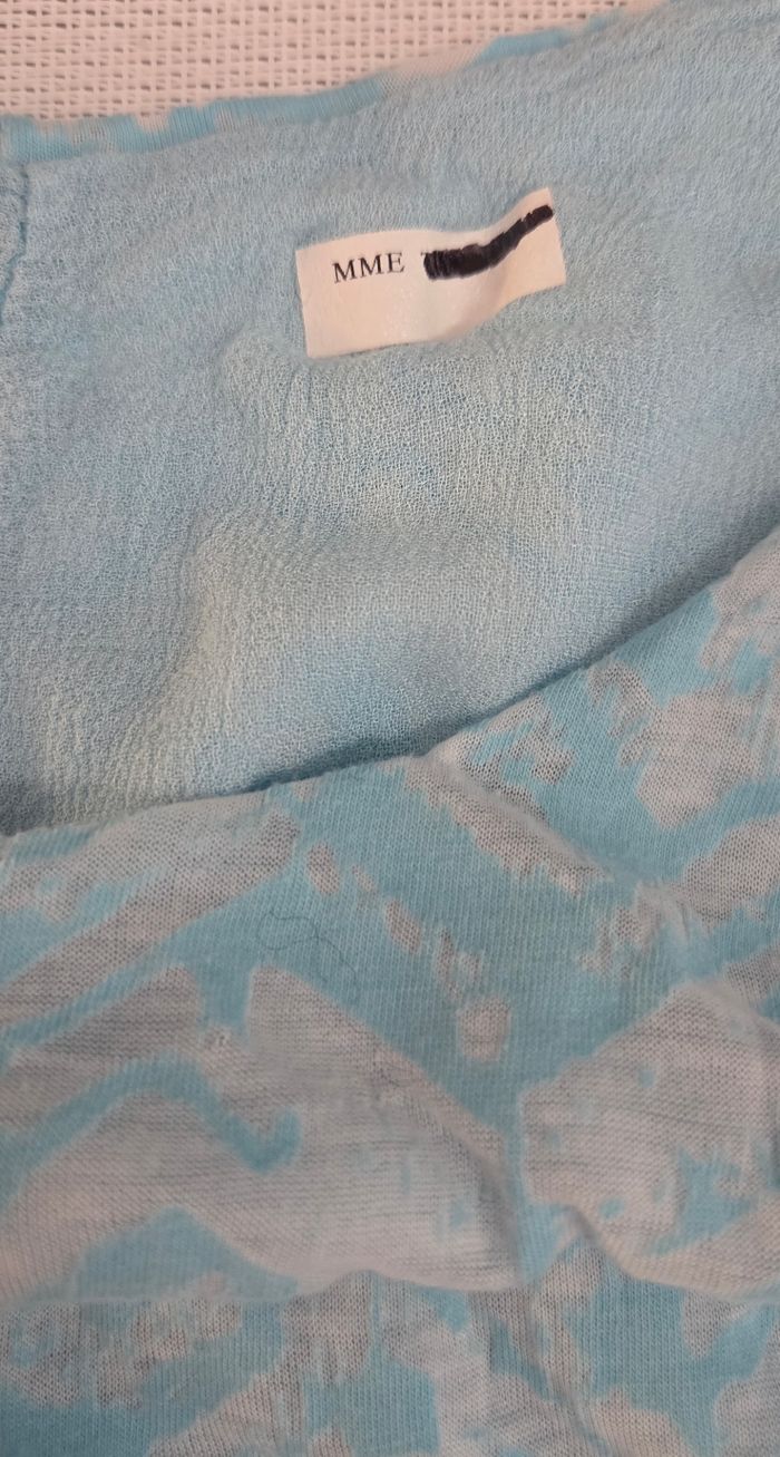Robe fluide Made in Italy bleu pastel – Taille unique – Coupe ample – Très bon état - photo numéro 4