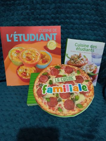 Lot livre de cuisine simple et rapide familiale/étudiante