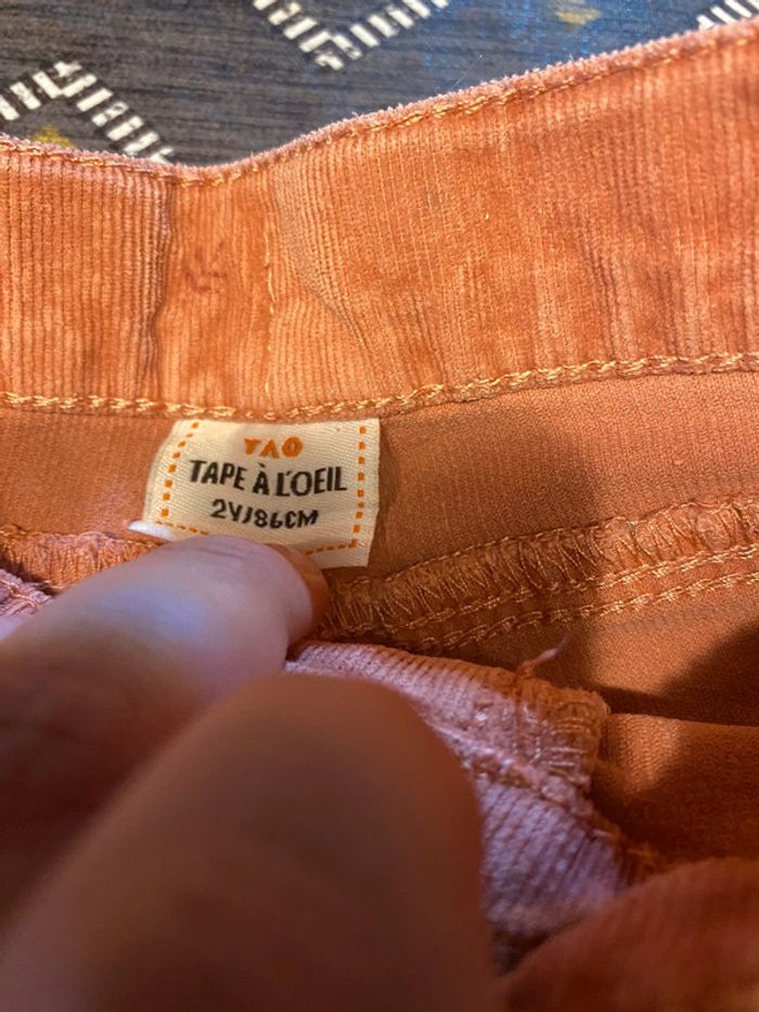 Slim en velours tape a l’oeil 2 ans - photo numéro 3