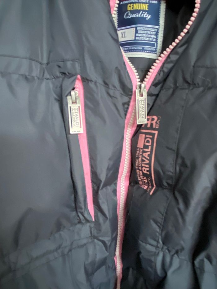 Doudoune courte Rivaldi noire/rose taille XL - photo numéro 2