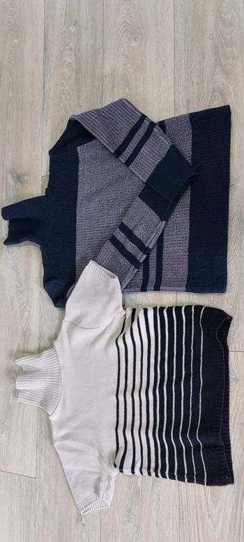 Lot de 2 pull à col roulé, taille 1 (S/M) courts