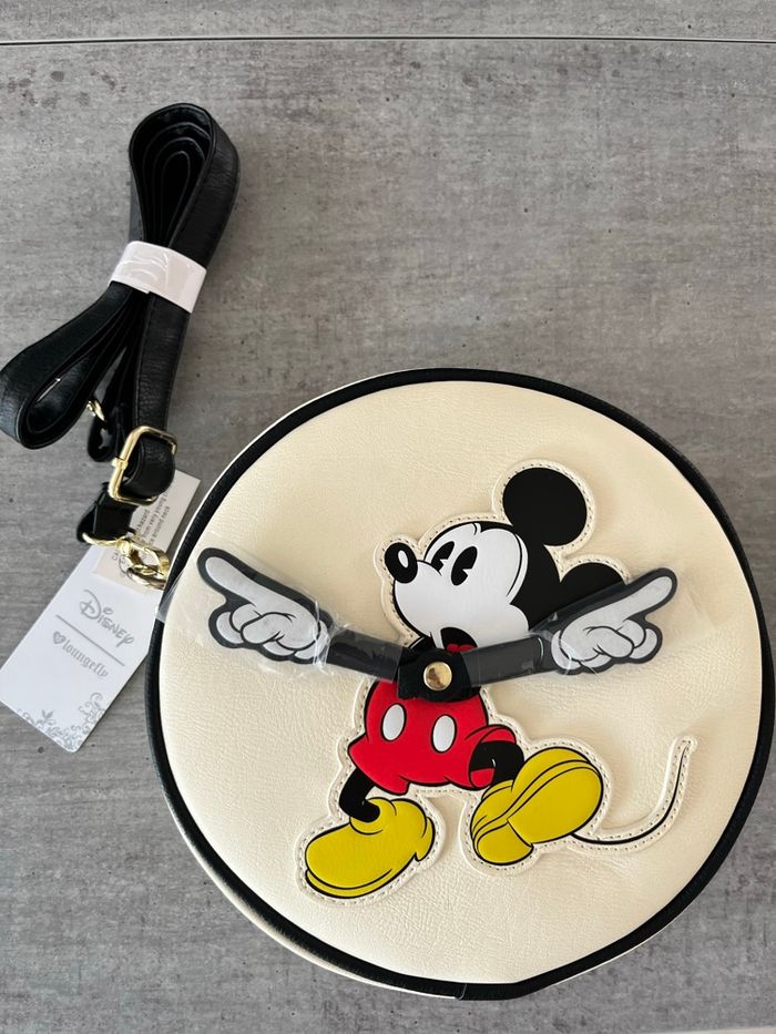 Sac bandoulière Loungefly Mickey horloge