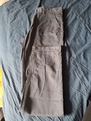 Pantalon chino bleu-gris