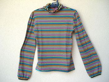 T-shirt rayé multicolore - Taille S