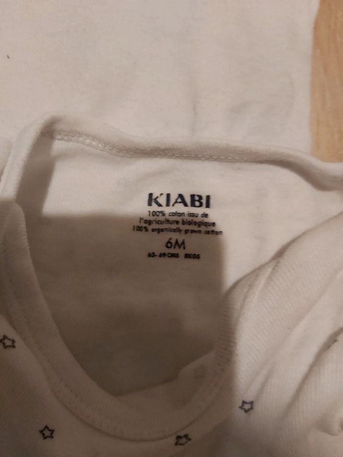 Lot 6 bodies blanc kiabi - photo numéro 2