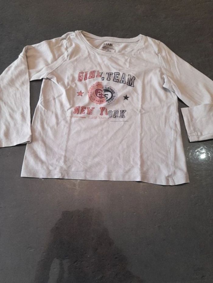 Tee-shirt manches longues Girl Team fille 4 ans