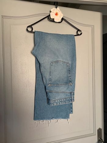 Jean large bleu