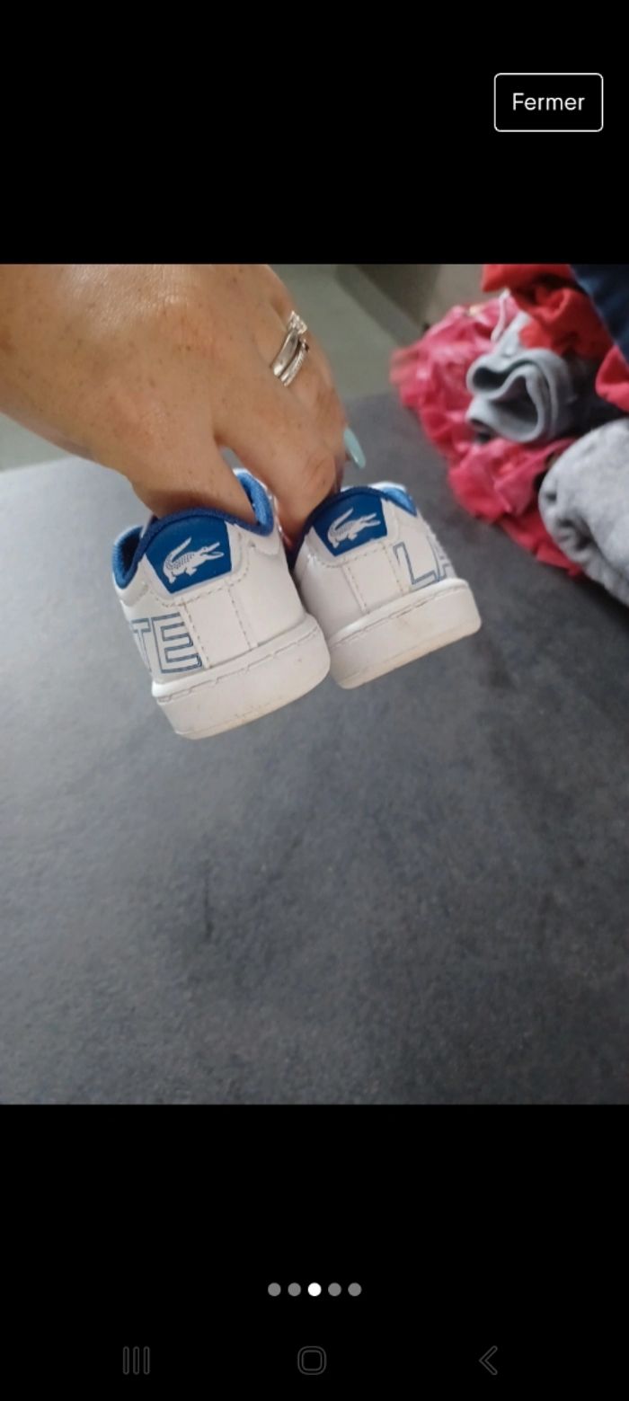 Basket lacoste taille 20.5 - photo numéro 3
