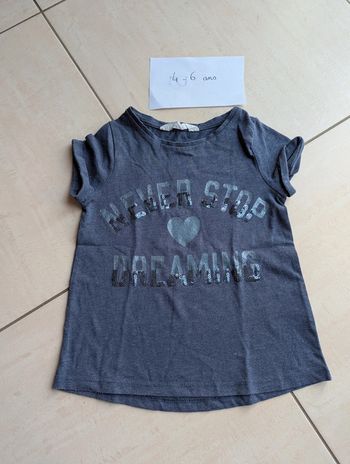 Tee-shirt manches courtes H&M 4-6 ans