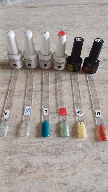 Lot 6 vernis semi permanent uv