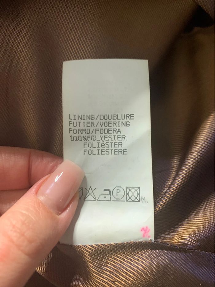 Blazer Camel Laine vierge et Cachemire Vintage T42 XL - photo numéro 11