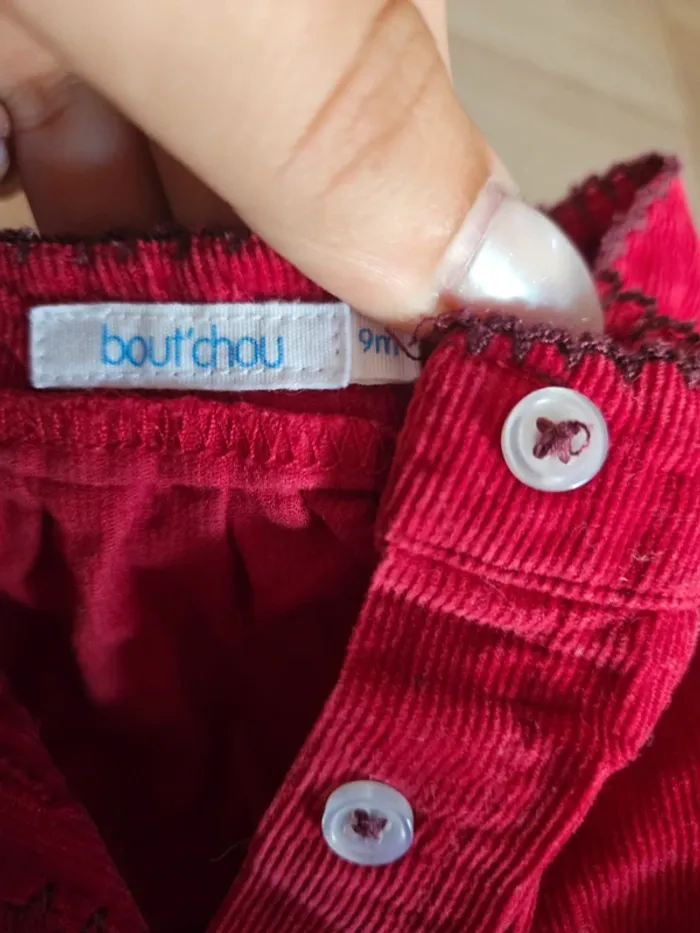 Robe boutchou 9mois bordeaux - photo numéro 3
