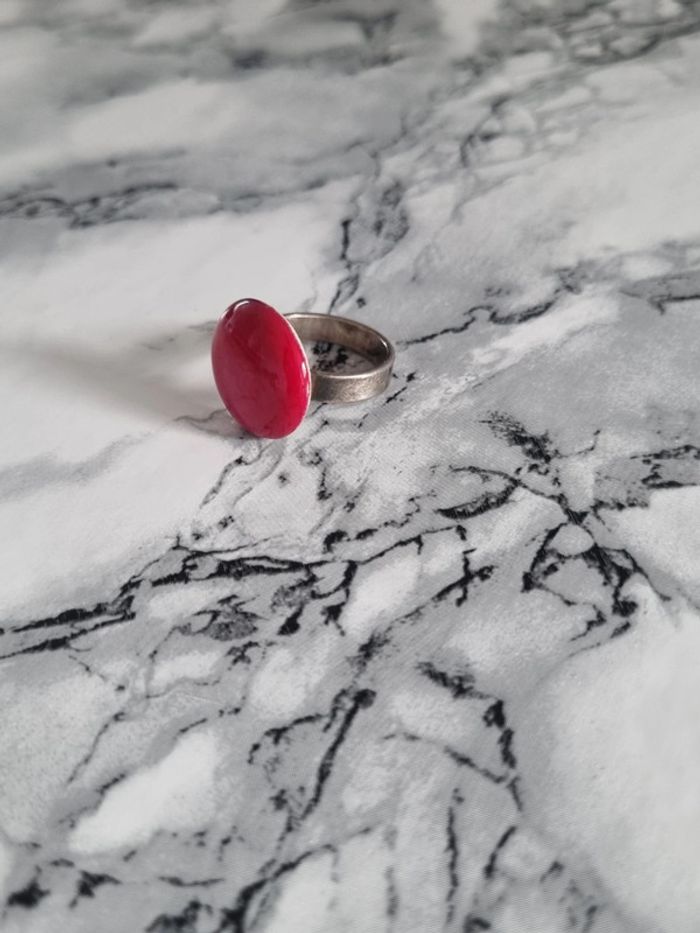 Bague ronde rouge - photo numéro 11
