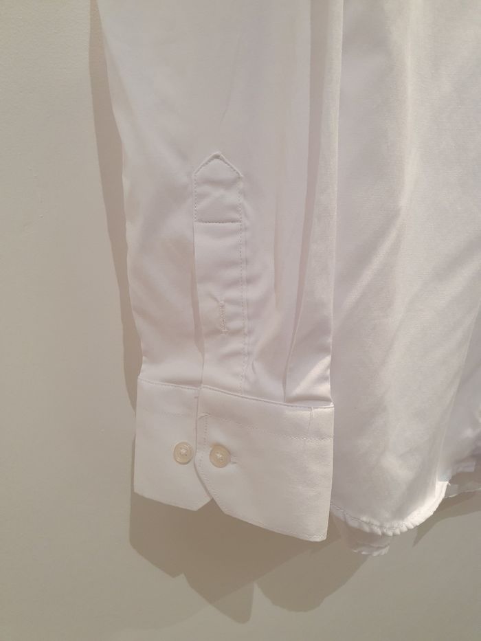 Chemise Toulouse unie blanc Taille S (taille très petit) - photo numéro 3