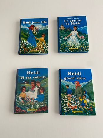 Lot de 4 livres Heidi - Éditions Flammarion (Collection Jeunesse)
