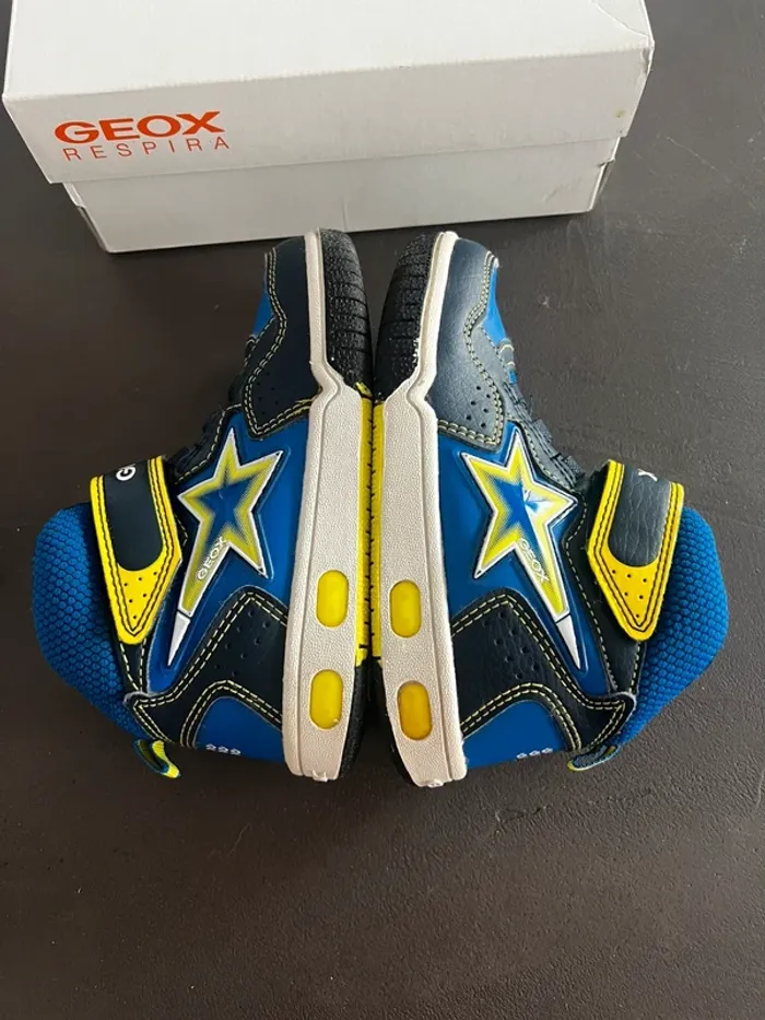 Geox J7447A- Gregg- Navy/lime- Basket montante - photo numéro 5