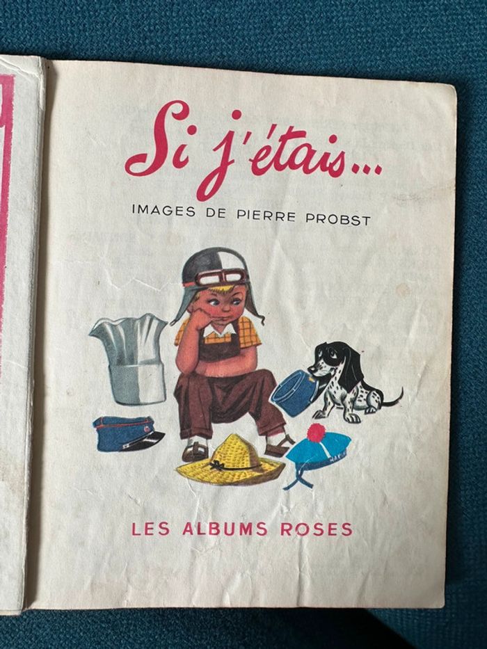 1959 livre rare ancien carton album Hachette Si j’étais métiers Pierre Probst auteur Caroline - photo numéro 3