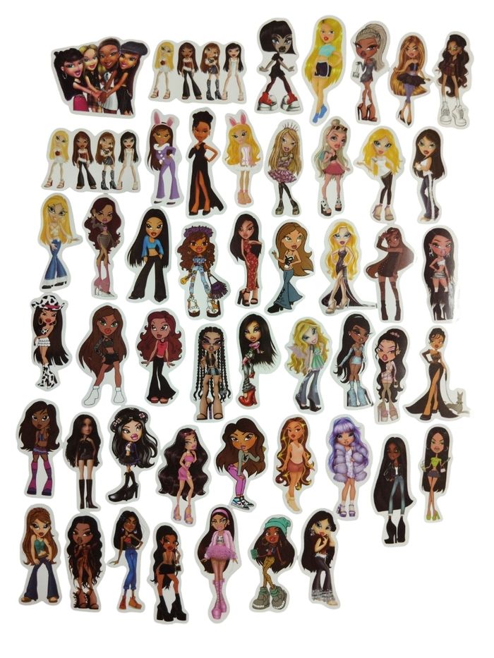 Set 49 stickers autocollants Bratz