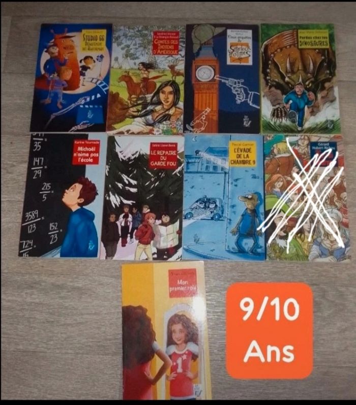 Lot 8 livres 9/10 ans
