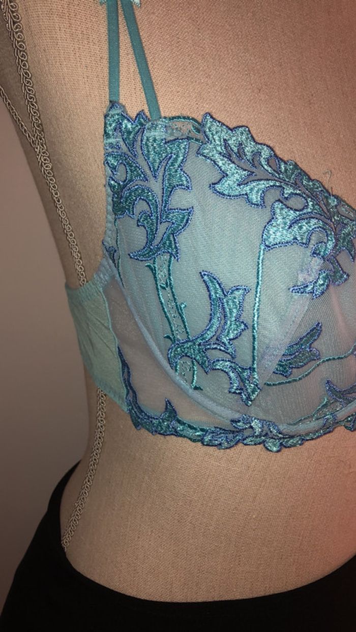 Soutien gorge bleu - photo numéro 3