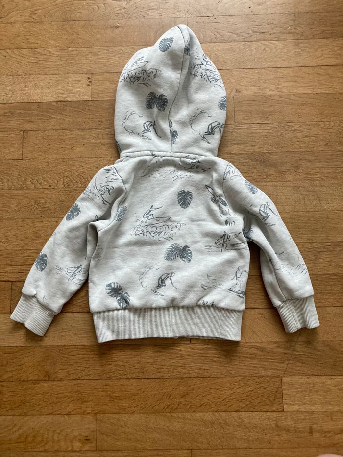 Veste à capuche zippée
