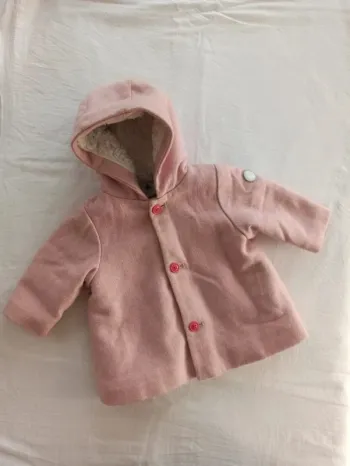 Manteau fourré laine Petit Bateau 6 mois