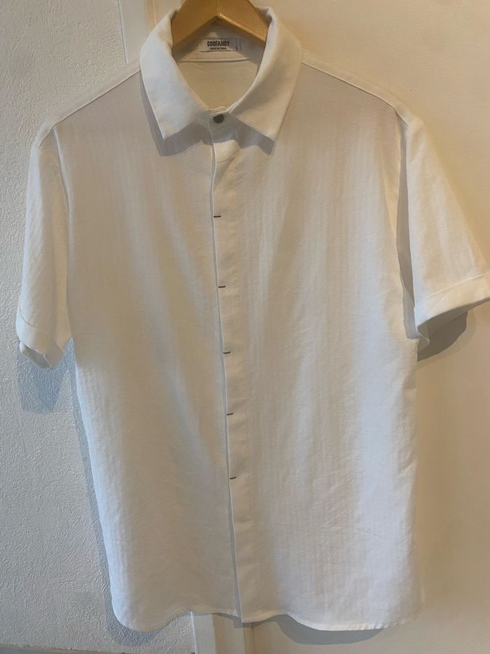 Chemise en lin  manche courte taille S
