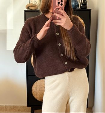 Gilet - Marron Chocolat - A Boutonner - Décontracté - Cocooning - Automne