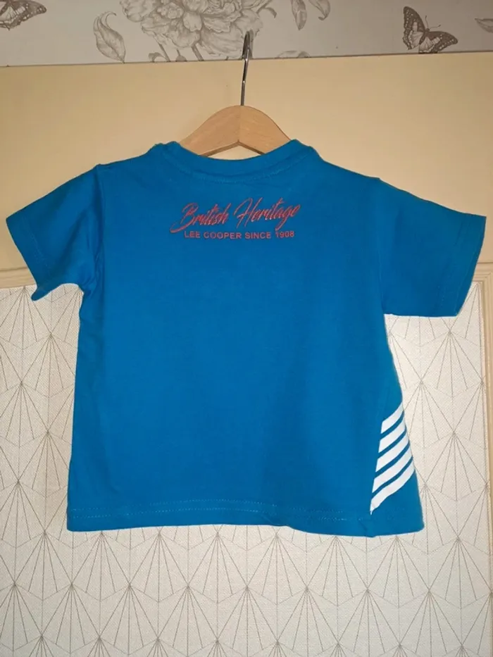 T-shirt bleu garçon Lee Cooper 2 ans tbe - photo numéro 8